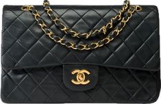 Flap Shoulder Bag, Black Quilt, Lambskin Leather, Chanel, Shoulder Bag, Purses And Bags, Handbags, For Sale, Leather