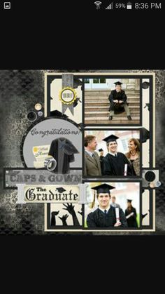 an image of graduation collages on a cell phone screen with the caption college grad