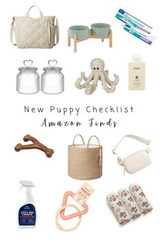 the new puppy checklist for amazon finds