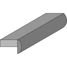 an image of a steel bar on a white background, with the top section missing