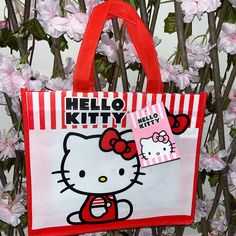 Nwt So Cute Hello Kitty Bags, Hair Tie Accessories, Kitty Cafe, Felted Handbags, Hello Kitty Bag, Reusable Gift Bags, Pop Art Canvas, Plush Bags, Plush Backpack