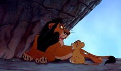 the lion and cub from disney's live - in - the - life movie