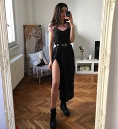 Look Grunge, K Fashion, Mode Inspo, Glam Rock, Komplette Outfits, Edgy Outfits, Fashion Mode, Looks Style