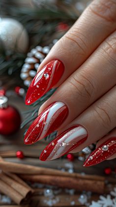 Christmas Nails So Stunning, They’ll Leave You Breathless! Get ready to be inspired by these jaw-dropping Christmas Nails! From elegant Christmas Gel Nails to playful Cute Christmas Nails, there’s something for everyone. Looking for quick and chic? Try Christmas Nails Easy or get creative with Christmas Nails Acrylic for a more dramatic look. ✨ Need some Nagel Inspo? This collection includes everything from Xmas Nails and Winter Nails Acrylic to Nail Art Noel and gorgeous Christmas Tree Nails... Christmas Nail Designs Acrylic, Milky Nails, Red Christmas Nails, Christmas Nails Easy