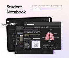 the student notebook is open and ready for students to use it on their laptops