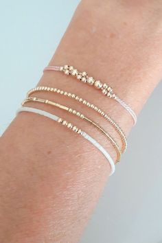 Best Friend Gifts for Her, Rose Gold Bracelet, Gold Beaded Bracelet, Dainty Jewelry, Small Gold Delicate Dainty Bracelet, Tiny Bead Bracelet - Etsy Bracelets Delicate, Tiny Bead Bracelet, Delicate Gold Bracelet, Bracelet Minimal, Gold Bracelet Simple, Gold Beaded Bracelet, Minimal Gold, Friendship Bracelets With Beads, Jewelry Delicate