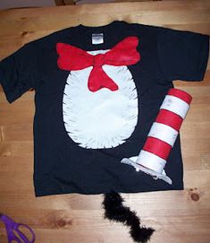 the cat in the hat costume is on display