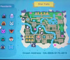 a screen showing the location of an animal crossing game