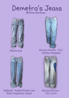 All on my wishlist! Demetra's dreamy jean collection. #demetra #demetrajeans #demetraclothes #aesthetic #lowwaistedjeans #jeans #ad Where To Buy Jeans, Swedish Clothing, Causual Outfits, Cute Jeans