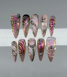 nails by silver14.nail on ig Pretty Pink Nails, Rave Nails, Nails Inspo, Pretty Pink, Coffin Nails, Pink Nails, Pretty Nails, Nail Inspo, Pretty In Pink