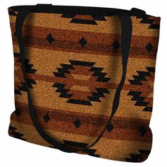 With its tan, brown and black geometrics, the Southwest Geometric Tan Tote Bag, from our selection of western purses and accessories, is the perfect addition to your Southwestern apparel. 100% Cotton 17"W x 17"H Dry clean or machine wash cold, tumble dry low Made in the USA For more options, we invite you to take the opportunity to peruse our comprehensive selection of western purses and accessories at Lone Star Western Decor now. Brown Southwestern Rectangular Shoulder Bag, Southwestern Brown Rectangular Shoulder Bag, Southwestern Style Brown Rectangular Shoulder Bag, Western Style Brown Bags For Daily Use, Brown Southwestern Style Shoulder Bag For Everyday Use, Western Brown Bags For Fall, Western Style Brown Bag For Fall, Front Pocket Wallet Men, Pure Country