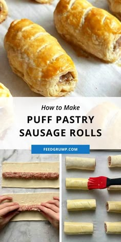 how to make puff pastry sausage rolls