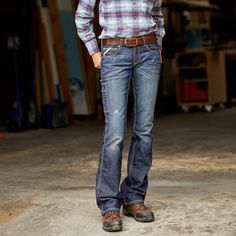 Rebar DuraStretch Riveter Straight Leg Jean | Ariat Ariat Outfit, Back Pocket Design, Professional Bull Riders, Team Roping, Work Pants Women, Work Pants, Pocket Design, Straight Leg Jeans, Leg Jeans