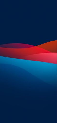 an abstract blue and red background with wavy lines