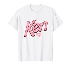 PRICES MAY VARY. Officially Licensed by Mattel OBAR-0174. Featuring bold designs inspired by the legendary Ken doll, this officially licensed collection is a must-have for any Barbie enthusiast. Lightweight, Classic fit, Double-needle sleeve and bottom hem Fabric Outfits, Halloween Barbie, Bachelorette Party Theme, Barbie Shirt, Barbie Y Ken, Ken Barbie, Pink Letters, Barbie Images, Barbie Outfits