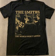 The Smiths the World World Won't Listed - Etsy The Smiths T Shirt, The Smiths, Band Shirt, Cool Fits, Swaggy Outfits, Band Shirts, Indie Rock, Grunge Style, Rock Band