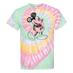 Monogrammed 'Tie Dye Mickey' T-Shirt Multicolor Soft-washed Graphic Tee, Soft-washed Multicolor Graphic Tee, United Monograms, Lilly Inspired, Long Sleeve Baseball Tee, Matching Sets Outfit, Tie Dye Colors, Fall Denim, Long Sleeve Kids