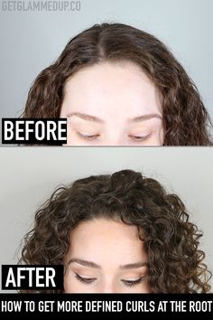 How to Make Curls Tighter at the Root & More Defined Curly Haircut, Curly Girl Method, Wavy Curly Hair, Hair Solutions, Curly Hair Routine, Curly Hair Care, Curly Hair Tips, Hair Routines, Curly Hair Cuts