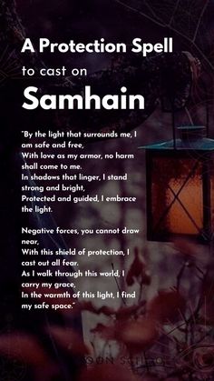 Celebrate the enchanting spirit of Samhain, the witch's new year, with a powerful protection spell perfect for beginners! As the veil thins and magick fills the air, gather around a bonfire, share ghostly tales, and honor your departed loved ones. This easy protection spell will shield you and your loved ones from negativity, making it an essential addition to your collection of witchcraft recipes. Whether you're crafting spirit dolls or hosting a dumb supper, embrace the magic of the season with this versatile spell. Safeguard your energy and enhance your practice with this must-try protection chant! ✨🔮 #ProtectionSpell #Samhain #Witchcraft #SpellsForBeginners #MagickBook #WitchSpells #SamhainCelebration Cinnamon Protection Spell, Book Protection Spell, Spellwork For Beginners, Rituals For Samhain, Spells For Halloween Night, Samhain Manifestation, Traditional Samhain Recipes, River Spirits Witchcraft, Halloween Rituals Witch