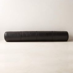 Bolster Black Leather Throw Pillow 44'' + Reviews | CB2 Leather Throw Pillow, Dark Grey Pillow, Tropical Pillows, Leather Throw Pillows, Decorative Throws Blanket, Suede Pillows, Cowhide Pillows, Black And White Pillows, Faux Fur Throw Blanket