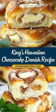 These King’s Hawaiian Cheesecake Danish bites are the perfect blend of sweet rolls and creamy cheesecake filling! With a touch of cinnamon, brown sugar, and nutmeg, they’re a quick and delicious dessert or brunch treat. Ready in just 22 minutes, these are a must-try for your next gathering! #HawaiianRolls #CheesecakeDanish #EasyDesserts #SweetTreats #BrunchRecipes Kings Hawaiian Cheesecake Danish Recipe, Breakfast Recipes With Hawaiian Sweet Rolls, Cheesecake Danish Recipe, King's Hawaiian Cheesecake Danish Recipe, King Hawaiian Cheese Danish, Desserts With Hawaiian Rolls, Dessert Hawaiian Rolls, Thanksgiving Brunch Desserts, Hawaiian Roll Cheesecake Danish