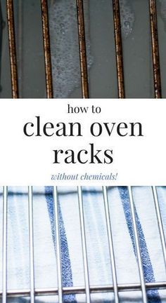 a book cover with the title how to clean oven racks without chemicals written on it