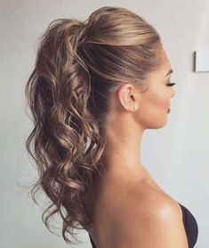 20 Date-Night Curly Ponytail With A Bouffant 2018 Date Night Hair, Elegant Ponytail, High Ponytail Hairstyles, Prom Hair Updo, Night Hairstyles, Evening Hairstyles, Penteado Cabelo Curto, Hair St, Latest Hairstyles