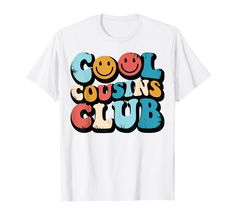 PRICES MAY VARY. Funny Cool Cousins Club tee, Unisex Cool Cousins Club tee, Cousin Crew, Cool Cousin tee, Cool Cousin Club, Cousin tee, Cousin tee, Gifts For Cousin Cool Cousins Club for all cousins, being part of a happy family and enjoying the childhood with their uncle, aunt, parents, siblings and cousins as a kid or little baby Lightweight, Classic fit, Double-needle sleeve and bottom hem Gifts For Cousin, Cousin Crew, Vacation Family, Happy Family, Making Memories, Family Vacation, Summer Vacation, Branded T Shirts, Top Styles