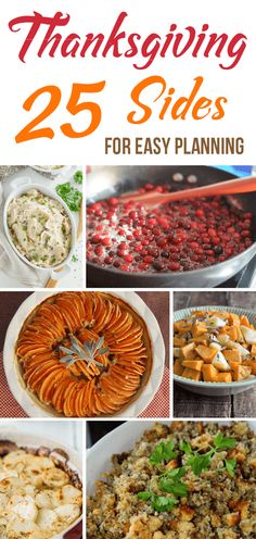 thanksgiving side dishes for easy planning