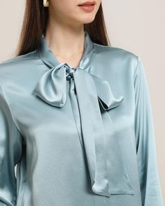 Type: One Piece Pure Silk Bow Elegant ShirtMaterial: 100% 22Momme Charmeuse Silk. Features: Satin, wear-resistant and stylish. Model Wear: S (Height:173cm / Bust: 82cm / Waist: 59cm / Hips: 89cm).Details:Daisysilk’s shirt will make lazy workday mornings a little bit more luxurious. The relaxed fit won't feel restrictive when you're outing. SIZE: CM / INCH SIZE Bust Sleeve Shouder Length XXS 92/ 36.22" 57/ 22.44" 38/ 14.96" 66/ 25.98" XS 96/ 37.8" 58/ 22.83" 39/ 15.35" 67/ 26.38" S 100/ 39.37" 59 Bow Tie Blouse, Silk Bow Ties, Silk Bow, Type One, Plain Shirts, Tie Blouse, Mens Pajamas, Kids Pajamas, Silk Shirt