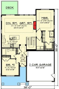 the floor plan for this modern home