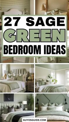 27 Sage Green Bedroom Ideas Olive Green And Lavender Bedroom, Bedding For Light Green Walls, Cream And Green Bedroom, Green Bedroom Colors, Lavender Bedroom