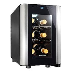 an image of a wine cooler with bottles in it