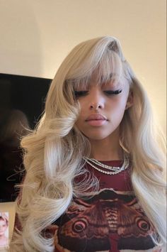 #follow #hairgoals #hair #hairstyles #blogging #blogger #blog #beautyblog #blondehair Frontal Wig Hairstyles, Birthday Hairstyles, Frontal Hairstyles, Pretty Hair Color, Hot Hair Styles, Hair Ponytail Styles, Hair Laid, Dope Hairstyles, Front Lace Wigs Human Hair