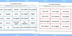 two printable worksheets with words and pictures on them