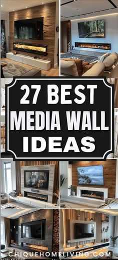 the best media wall ideas for your home living room and office space in this article