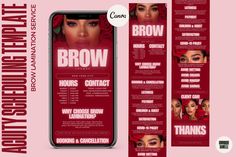 the brochure is designed to look like an advertisement for brow brow browshow