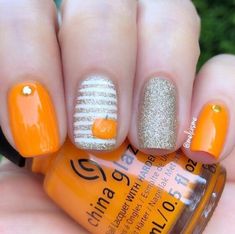 Late Summer Nails Color, Late Summer Nails, November Nails Colors, Thanksgiving Nails Design Fall, Pumpkin Nail Designs, Nails Festive, November Nail Designs, Fall Thanksgiving Nails, Wedding Acrylic Nails