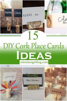 15 diy cork place cards that are easy to make and perfect for any occasion