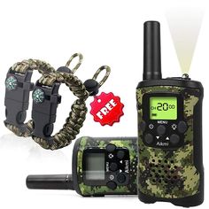 two walkie talkies are next to each other with the words 2 year warrant