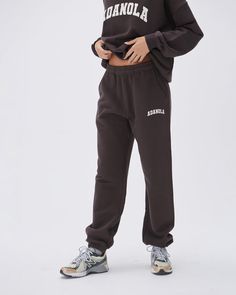 Varsity Sweatpants - Coffee Bean Matching Sweatshirts, Coffee Bean, Find Yourself, Oversized Sweatshirt, Cotton Fleece, Active Lifestyle, Drawstring Waistband, Print Logo, Coffee Beans