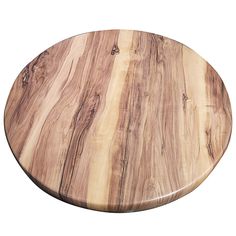 a wooden cutting board on a white background