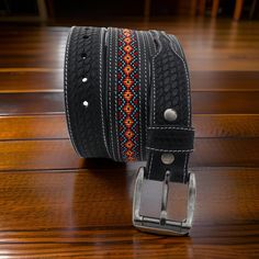 -  100% genuine leather. -  Custom engrave option. - Width - 1.5 inches,  -  High quality removable buckle. Personalized leather belt for men, custom belt for men with mono, monogramed leather belt, leather belt with initials, personalized belts Adjustable Embossed Leather Belt, Traditional Leather Belt Buckle, Adjustable, Adjustable Leather Belt Buckles, Traditional Style, Adjustable Leather Belt Buckles In Traditional Style, Adjustable Traditional Leather Belt Buckles, Black Hand Tooled Western Belt Buckles, Classic Embossed Leather Belt Buckles, Black Leather Hand Tooled Belt Buckles, Black Hand Tooled Leather Belt Buckles