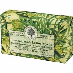 Australian Soapworks Wavertree & London 200g Soap - Lemon Myrtle & Lemongrass Pear Ice Cream, Almond Flower, Peach Bellini, Soap Maker, Luxury Soap, Soap Bars, Organic Shea Butter, Citrus Scent