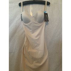 Maiderform Womens Firm Control Convertible Slip Style Size 34c (1160) Fitted Solid Shapewear With Removable Bra Pads, Fitted Underbust Bra With Built-in Support, Fitted Beige Shapewear, Bra Friendly, Fitted Shapewear Bra With Removable Pads, Fitted Beige Shapewear Bra, Beige Fitted Shapewear Bra, Fitted Full Coverage Bra With Lined Body, Fitted Underbust Shapewear Bra, Fitted Sleeveless Shapewear With Removable Bra Pads