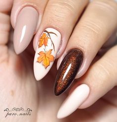 Нетипичный Маникюр French Pedicure, Color For Nails, Elegant Nail Designs, Fall Nail Art Designs, Nagel Tips, Manicure Tips, Thanksgiving Nails, Fall Nail Art, Fall Nail Colors