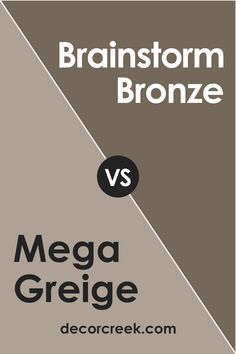 the words brainstorm bronze versus mega griege