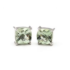 AAA Natural Green Amethyst Stud Earrings, Prasiolite Cushion Shape Earring, 925 Sterling Silver Jewelry, Tiny Stud Earrings, Christmas Gift  Item Details :- Stone Name -      Natural Green Amethyst Stone size -           9X9 mm Earring Weight -    3.15 Gm. Stamp        -           925  "Shipping Handling Time: We Take no handling time, We ship to Worldwide, Please make sure your shipping address is correct. Shipping Services: The shipping company takes business to deliver the product 7-13 days for International Shipping. The Item will be shipped in safe and beautiful packing. Business day does not include Sundays. "Return-Policy" Merchandise must be returned within a maximum of 30 days on receipt. Merchandise must be unused, in the original shipping condition. Merchandise must have all tag Silver Green Amethyst Earrings For Gift, Packing Business, Christmas Gift Items, Amethyst Studs, 13 Days, Tiny Studs, Earrings Christmas, Tiny Stud Earrings, Shipping Services