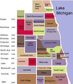 a map of the state of michigan with all its roads and parks in red, yellow, purple, green