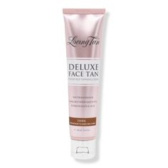 Deluxe Face Tan -  Loving Tan Deluxe Face Tan is created specifically for your face and dcollet and will leave your skin feeling soft, smooth and supple with the perfect sun-kissed glow.    Benefits     Designed specifically for your face & dcollet Gentle formulation that leaves the skin softer and smoother Tinted formula for flawless application and finish Fast absorbing and luxuriously lightweight formula Infused with powerful antioxidants Allows you to build a deeper tan by reapplying daily u Face Tanner, Loving Tan, Face Tan, Sunless Tanner, Self Tanning, Hair Lotion